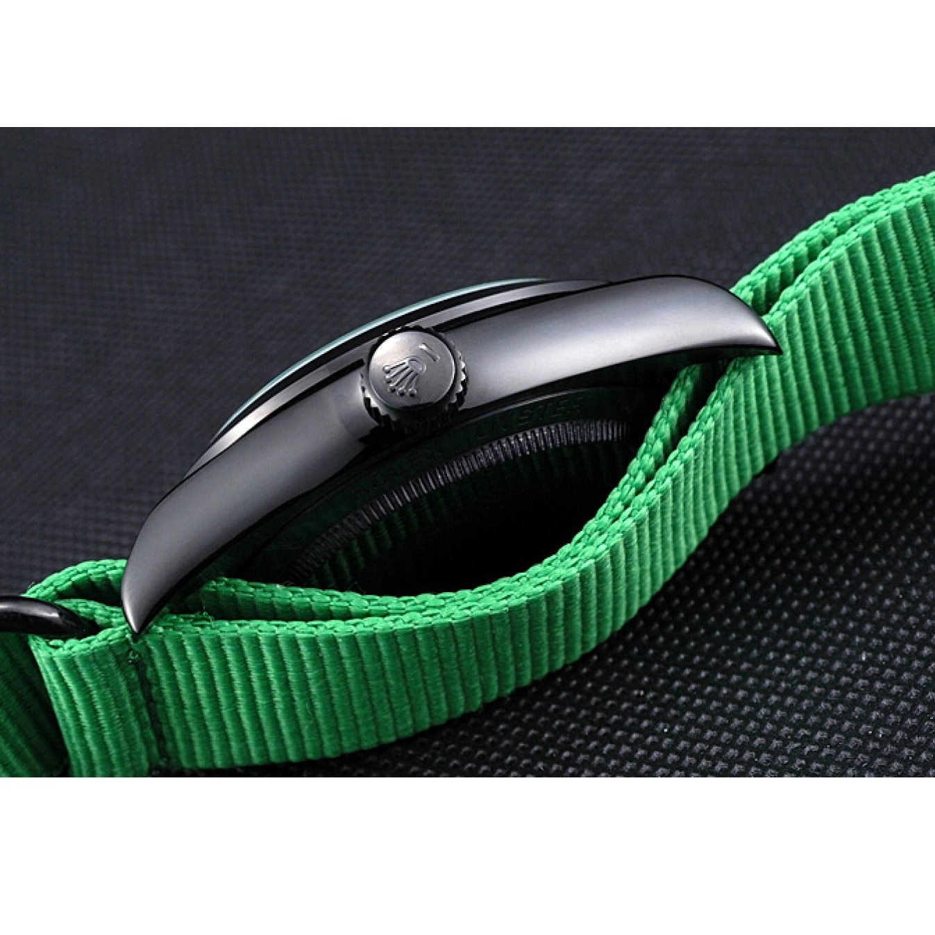 Aaa fake watches 622004 Rolex Strap Bamford Milgauss Nylon Green 0521